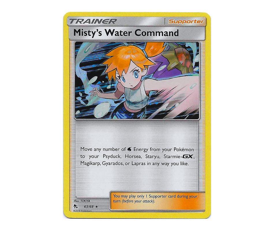 Pokemon: Misty's Water Command 63/68 (Holo) - Hidden Fates | Romulus Games