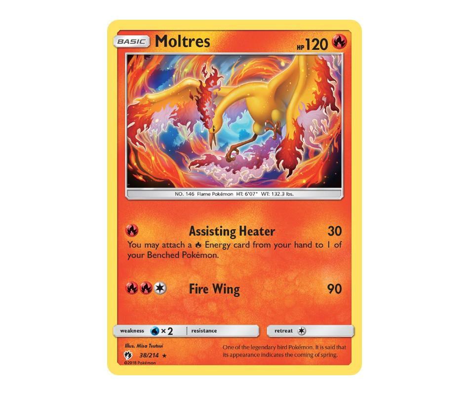 Pokemon: Moltres 38/214 - Lost Thunder | Romulus Games