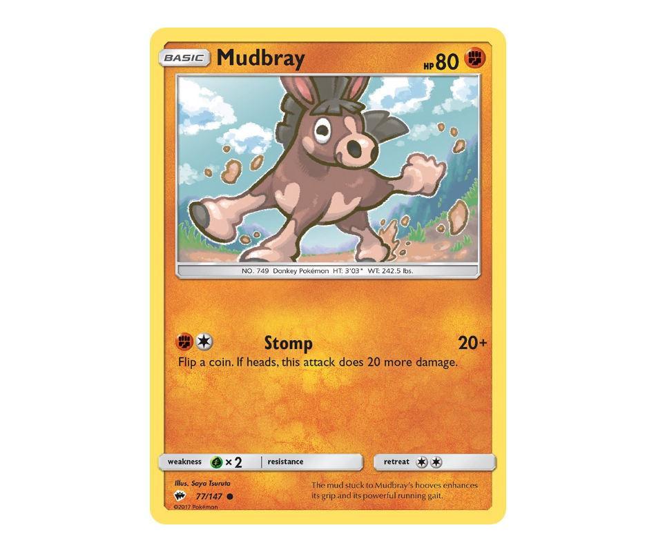 Pokemon: Mudbray 77/147 - Burning Shadows | Romulus Games