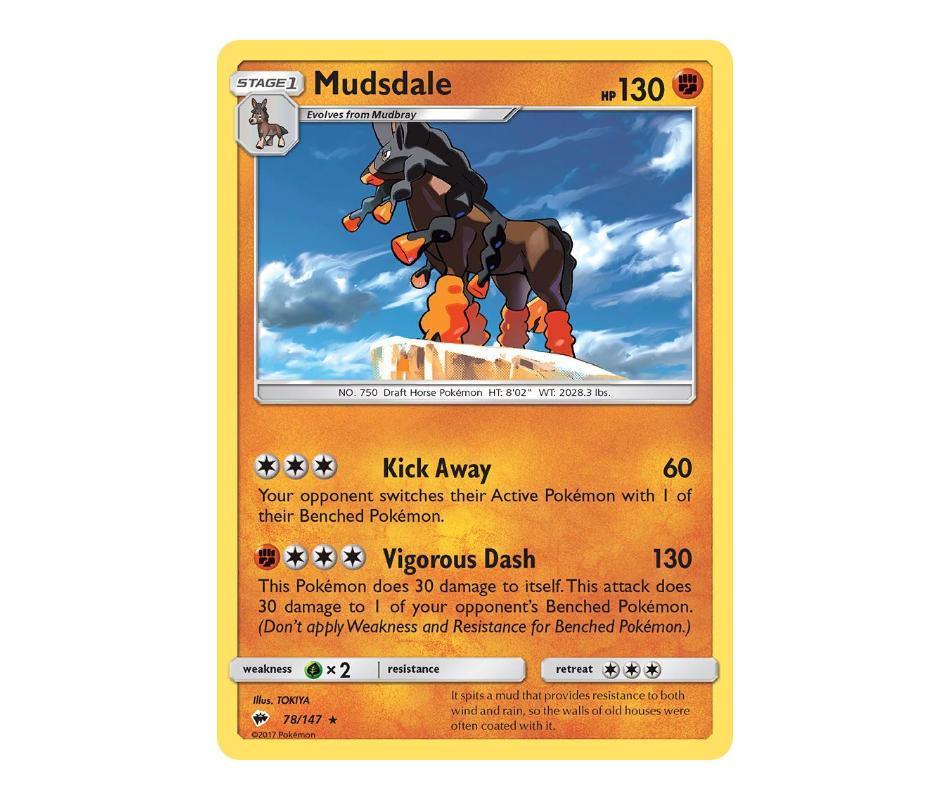 Pokemon: Mudsdale 78/147 - Burning Shadows | Romulus Games