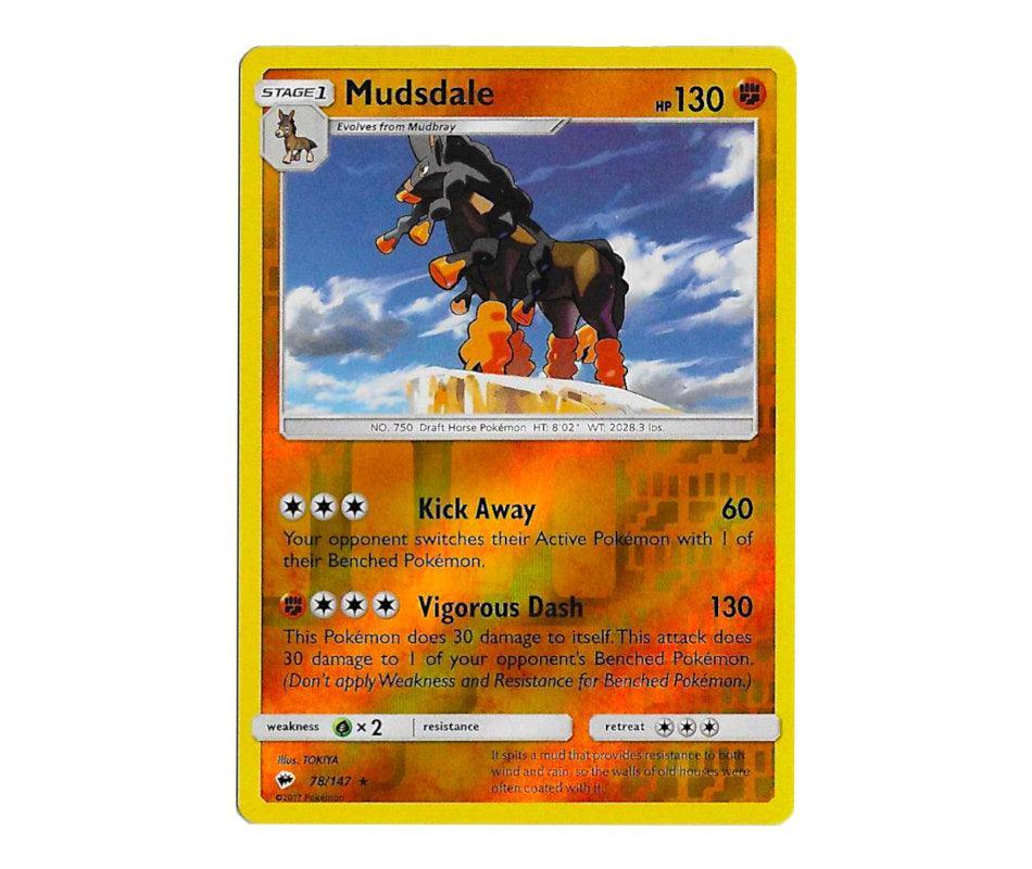 Pokemon: Mudsdale 78/147 (Reverse Holo) - Burning Shadows | Romulus Games