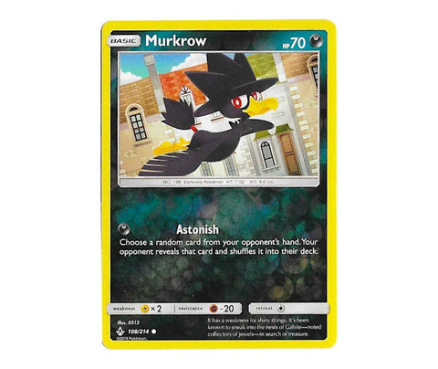 Pokemon: Murkrow 108/214 (Reverse Holo) - Unbroken Bonds | Romulus Games