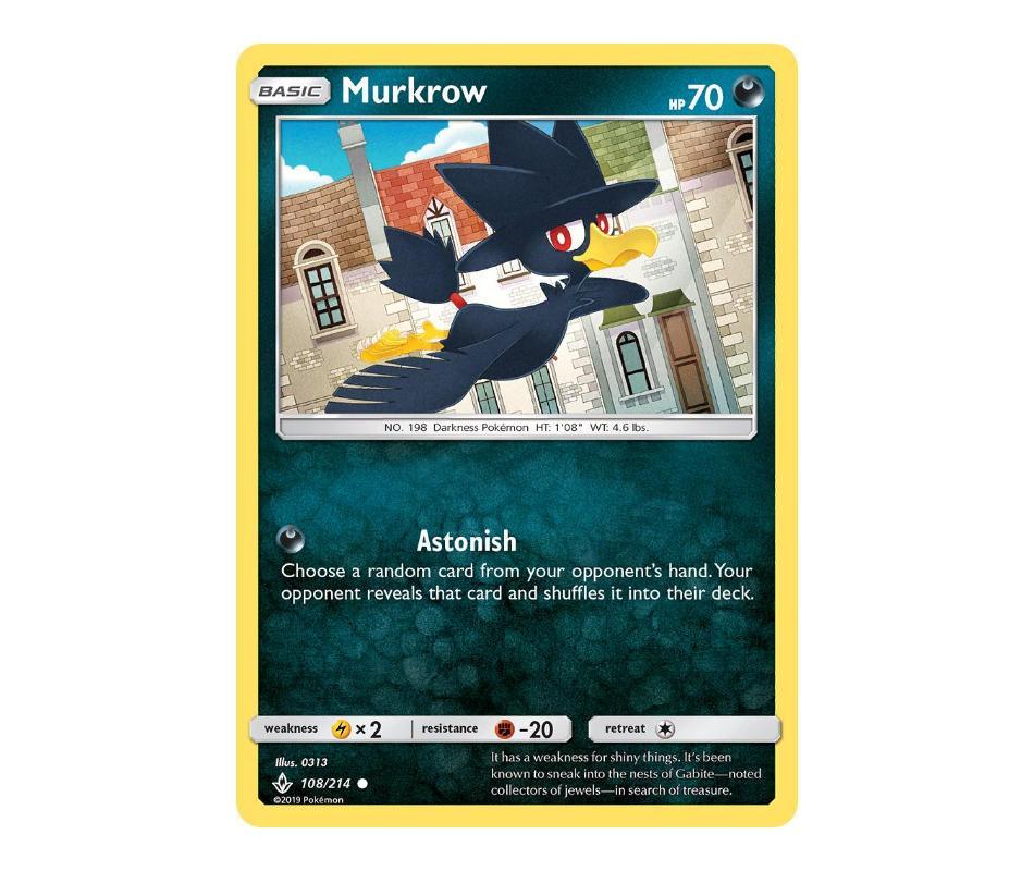 Pokemon: Murkrow 108/214 - Unbroken Bonds | Romulus Games