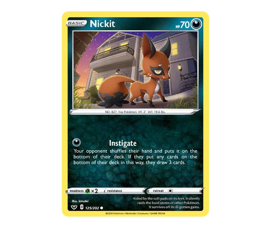 Pokemon: Nickit 125/202 - Sword & Shield | Romulus Games