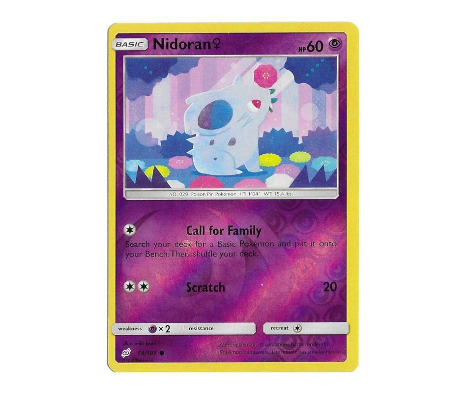 Pokemon: Nidoran F 54/181 (Reverse Holo) - Team Up | Romulus Games