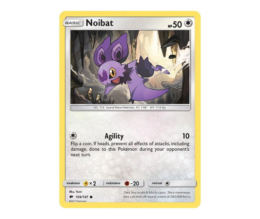 Pokemon: Noibat 109/147 - Burning Shadows | Romulus Games