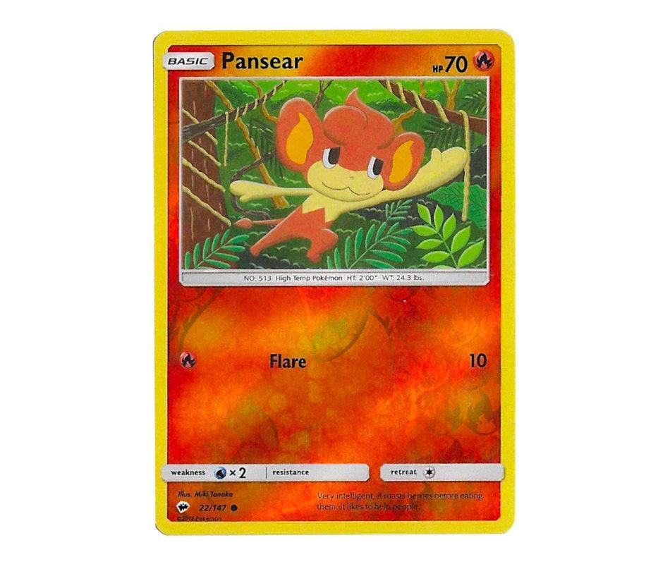 Pokemon: Pansear 22/147 (Reverse Holo) - Burning Shadows | Romulus Games