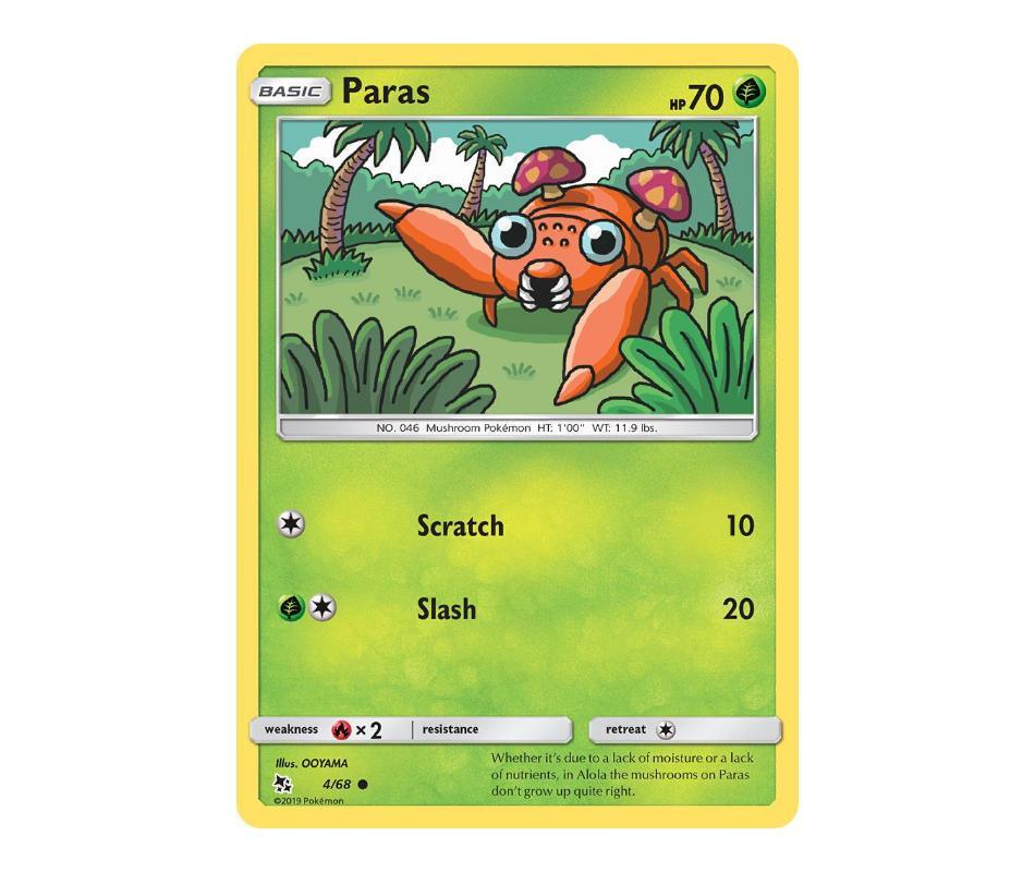 Pokemon: Paras 4/68 - Hidden Fates | Romulus Games