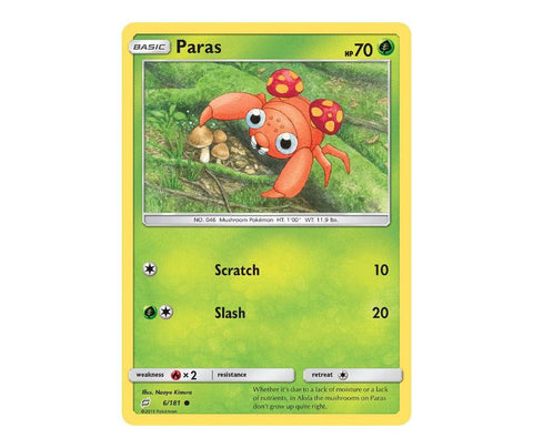 Pokemon: Paras 6/181 - Team Up | Romulus Games