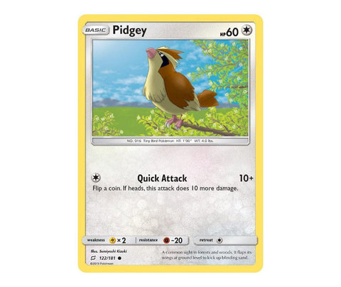 Pokemon: Pidgey 122/181 - Team Up | Romulus Games