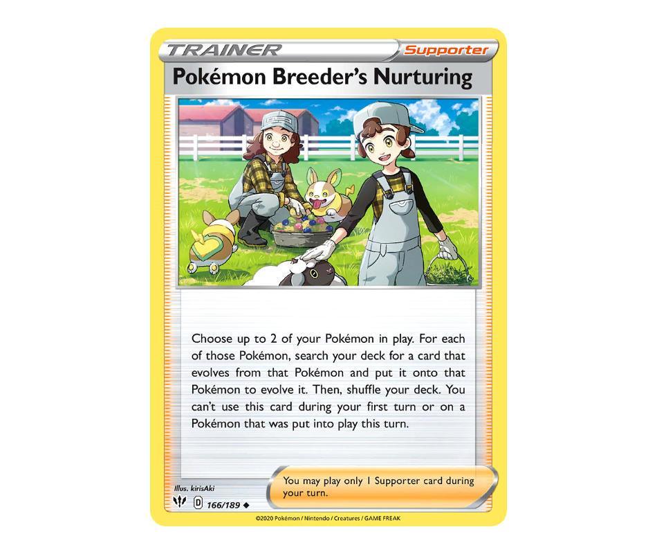 Pokemon: Pokemon Breeder's Nurturing 166/189 - Darkness Ablaze | Romulus Games