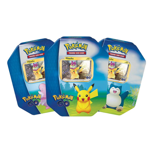 Pokemon: Pokemon GO - Tin: Pikachu, Blissey & Snorlax (Set of 3) | Romulus Games