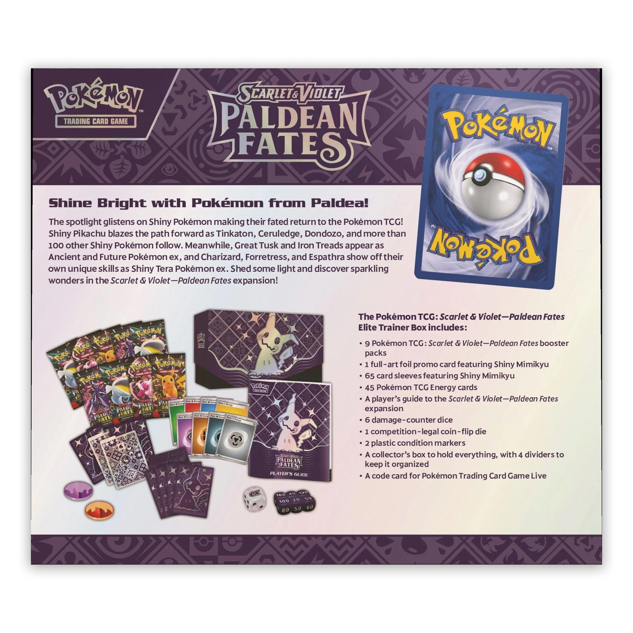 Pokemon: Scarlet & Violet Paldean Fates - Elite Trainer Box: Sealed Case (10 ETB's) | Romulus Games