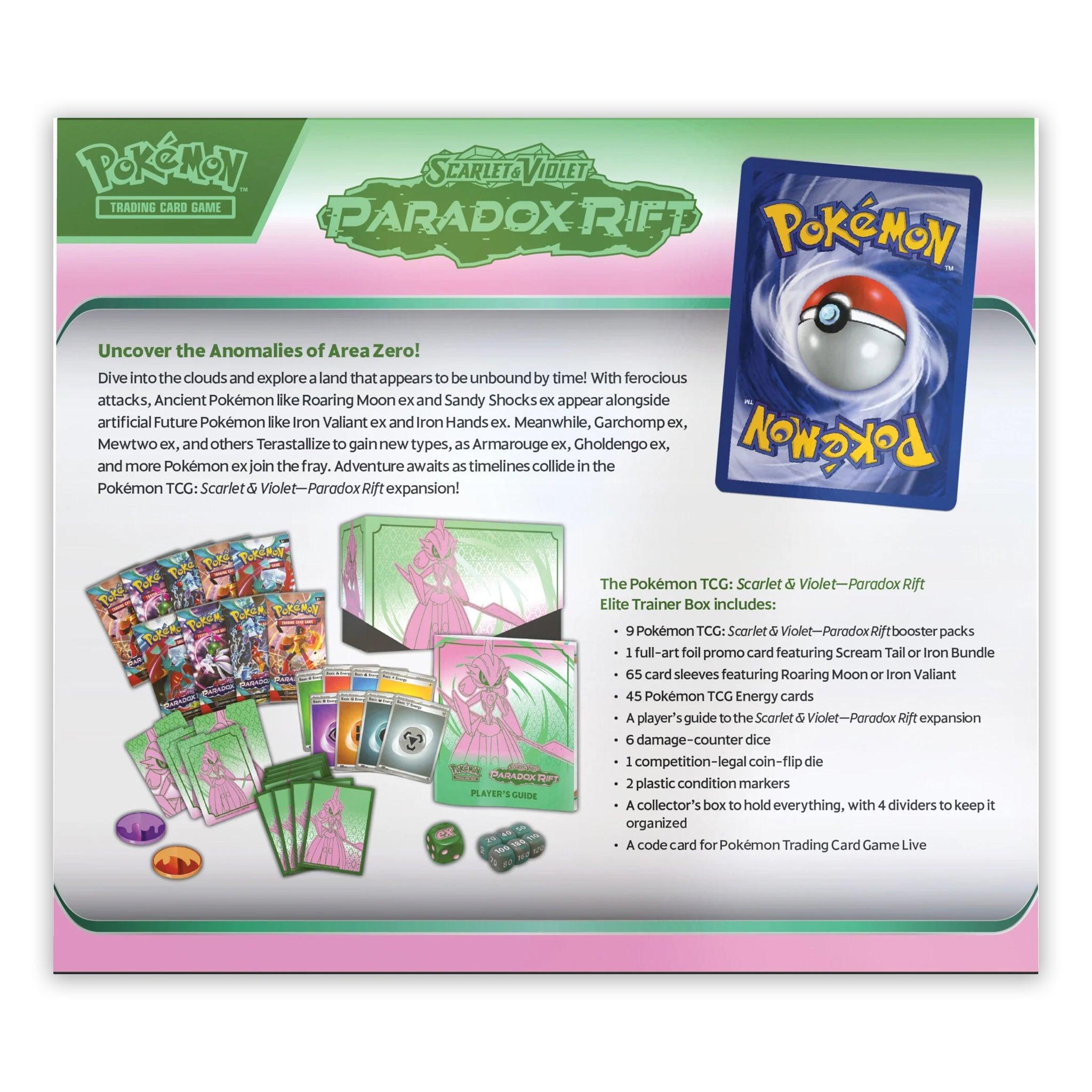 Pokemon: Scarlet & Violet Paradox Rift - Elite Trainer Box: Sealed Case (10 ETB's) | Romulus Games