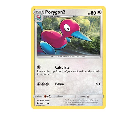 Pokemon: Porygon2 104/147 - Burning Shadows | Romulus Games