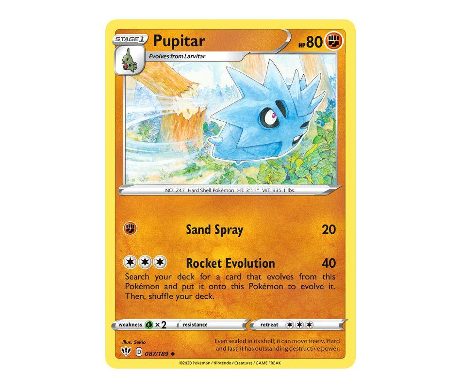 Pokemon: Pupitar 087/189 - Darkness Ablaze | Romulus Games