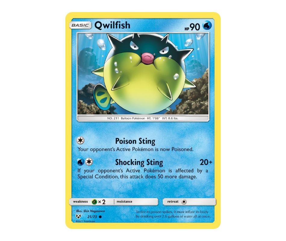 Pokemon: Qwilfish 21/73 - Shining Legends | Romulus Games