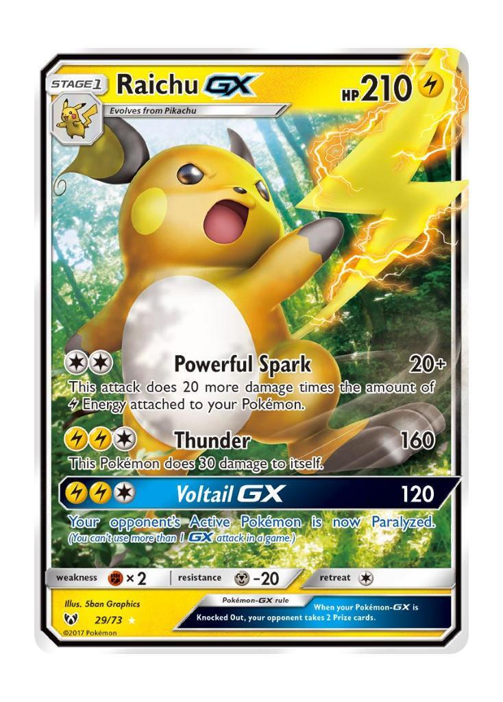 Pokemon: Raichu GX 29/73 - Shining Legends | Romulus Games