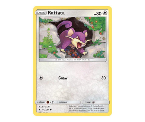 Pokemon: Rattata 143/214 - Unbroken Bonds | Romulus Games