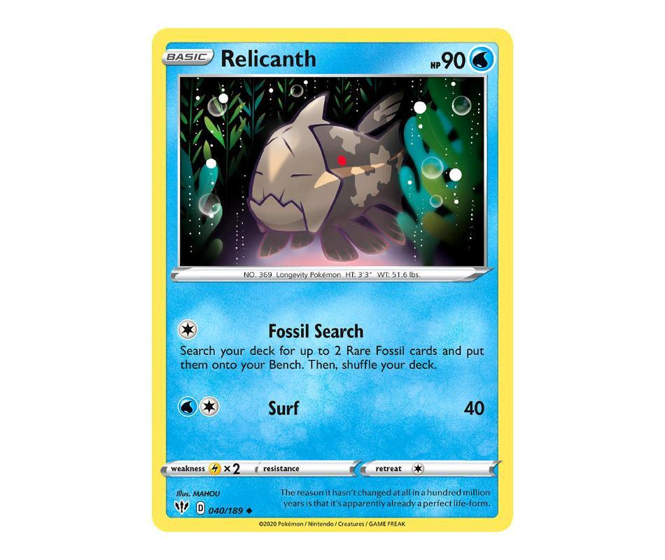 Pokemon: Relicanth 040/189 - Darkness Ablaze | Romulus Games