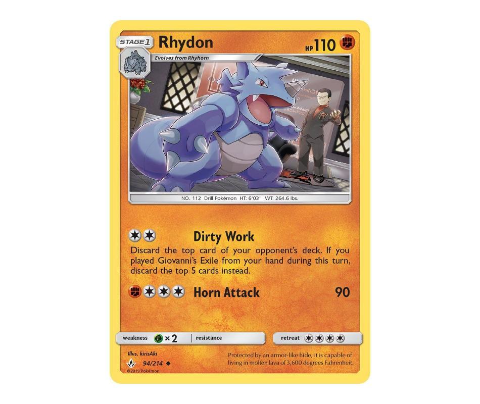 Pokemon: Rhydon 94/214 - Unbroken Bonds | Romulus Games