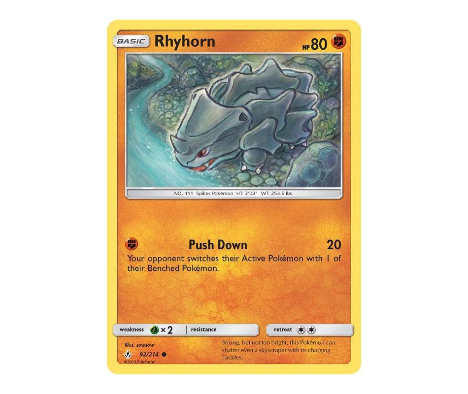 Pokemon: Rhyhorn 92/214 - Unbroken Bonds | Romulus Games