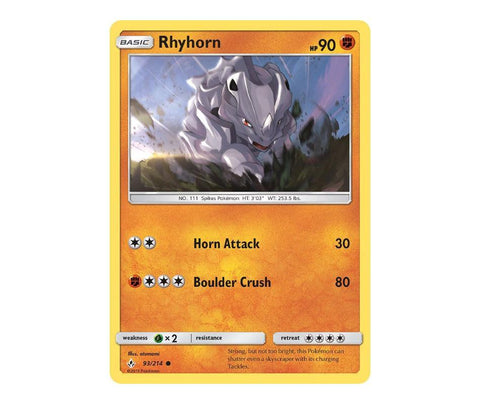 Pokemon: Rhyhorn 93/214 - Unbroken Bonds | Romulus Games