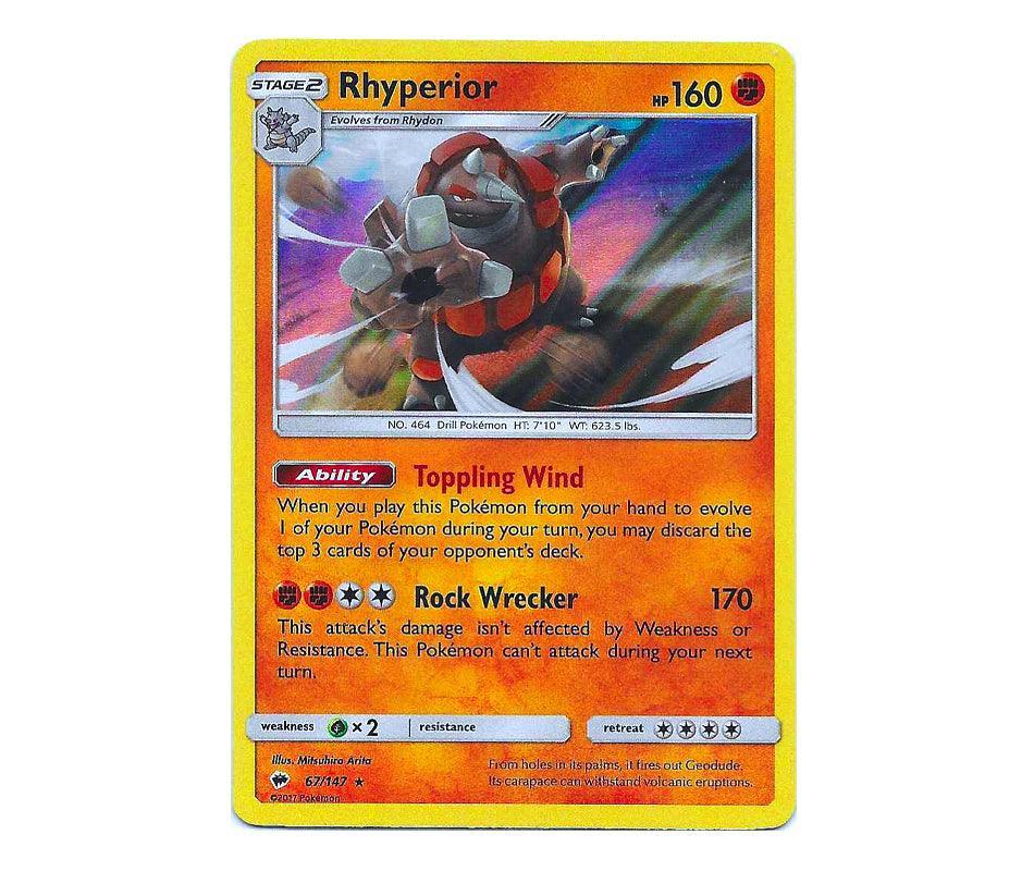 Pokemon: Rhyperior 67/147 (Holo) - Burning Shadows | Romulus Games