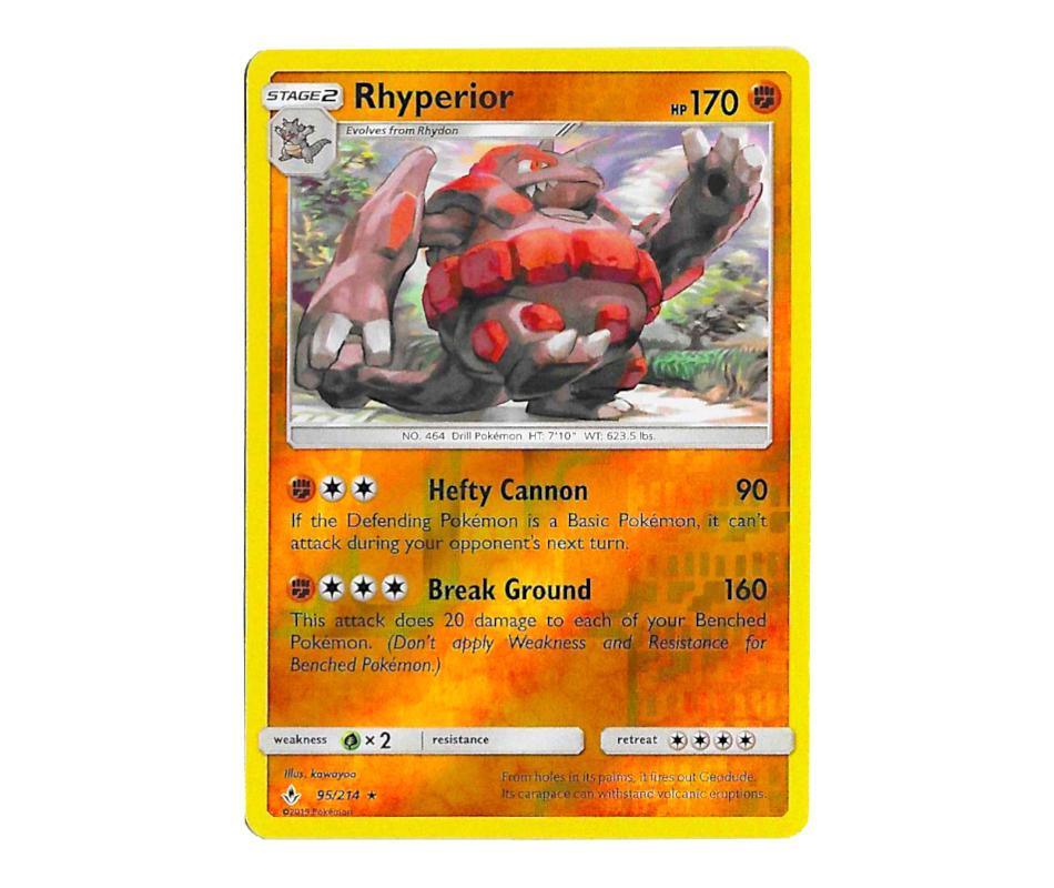 Pokemon: Rhyperior 95/214 (Reverse Holo) - Unbroken Bonds | Romulus Games