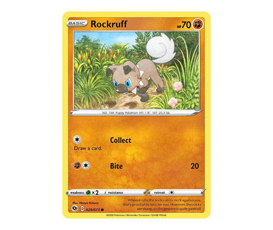 Pokemon: Rockruff 029/073 - Champion's Path | Romulus Games