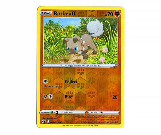 Pokemon: Rockruff 029/073 (Reverse Holo) - Champion's Path | Romulus Games