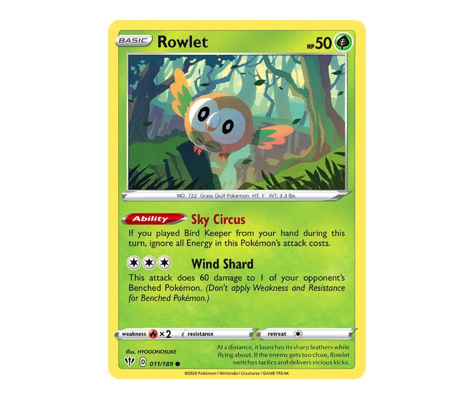 Pokemon: Rowlet 011/189 - Darkness Ablaze | Romulus Games