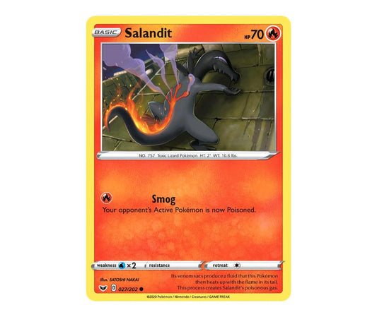 Pokemon: Salandit 027/202 - Sword & Shield | Romulus Games
