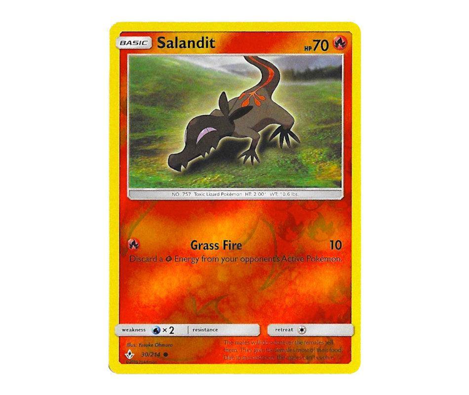 Pokemon: Salandit 30/214 (Reverse Holo) - Unbroken Bonds | Romulus Games