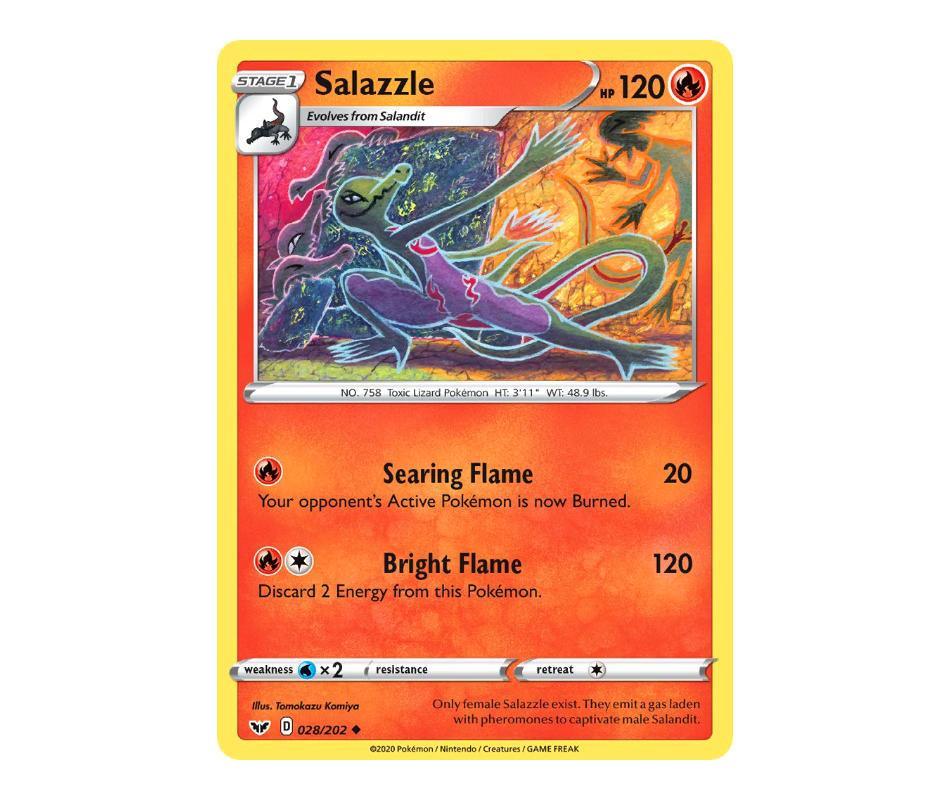 Pokemon: Salazzle 028/202 - Sword & Shield | Romulus Games