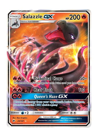 Pokemon: Salazzle GX 25/147 - Burning Shadows | Romulus Games