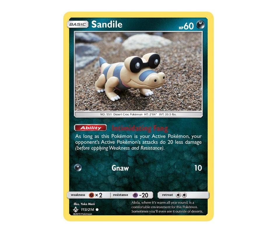 Pokemon: Sandile 113/214 - Unbroken Bonds | Romulus Games