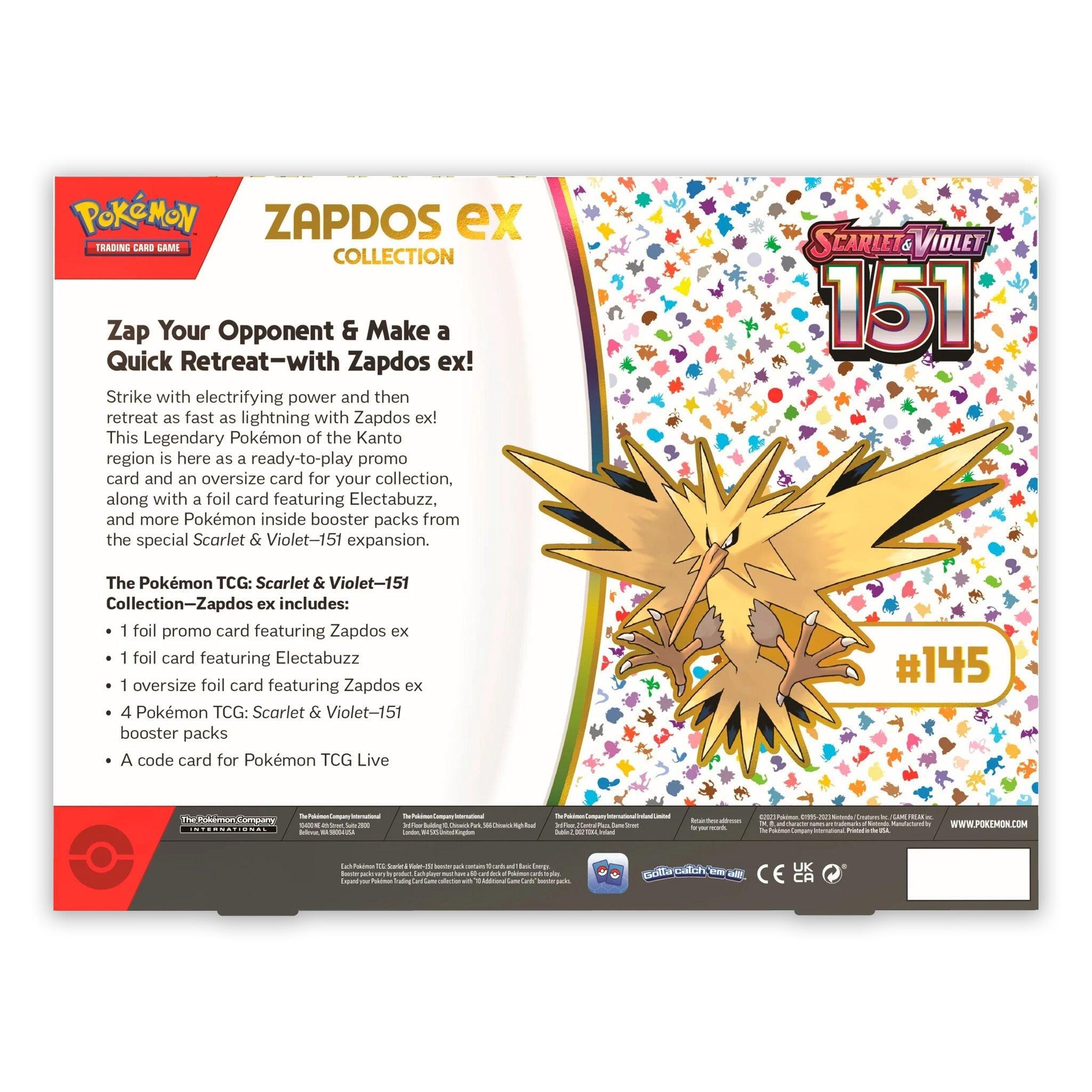 Zapdos Reverse Foil Raro Pokémon Go