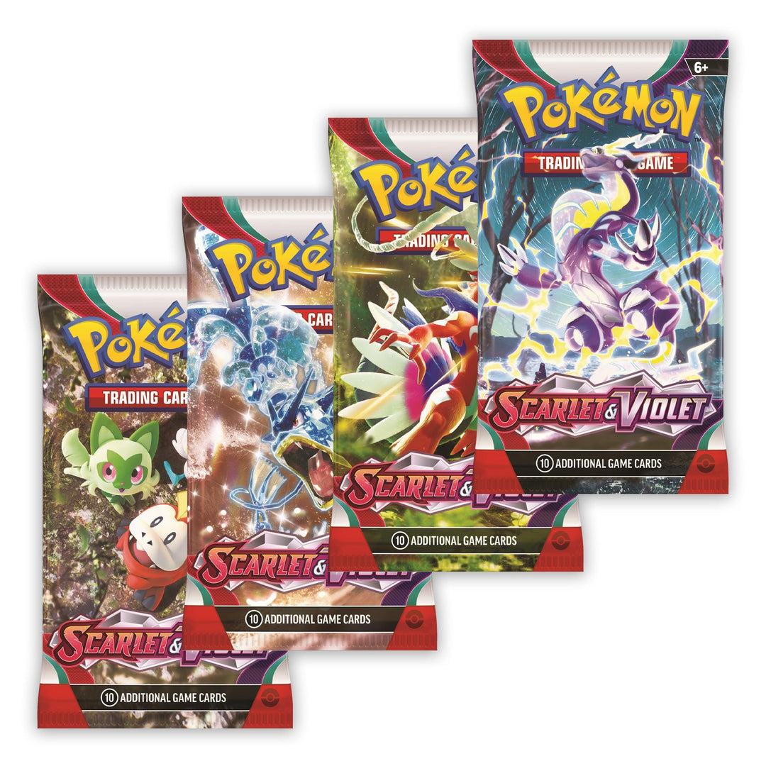 Pokemon: Scarlet & Violet Base Set - Booster Pack: Artwork Set (4 Packs) | Romulus Games