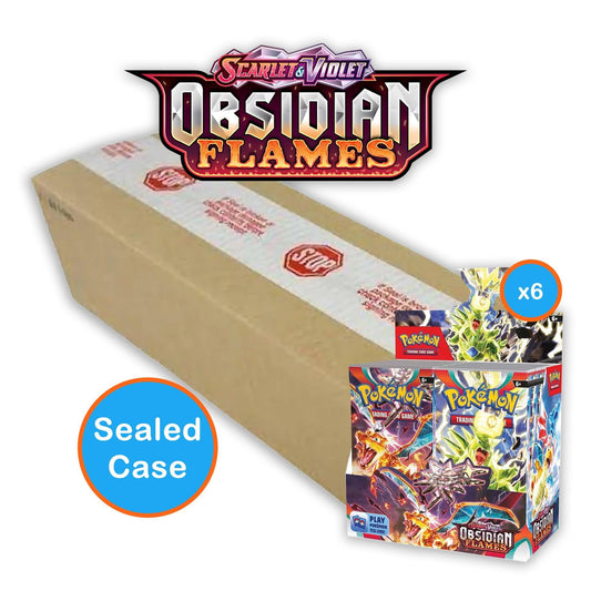 Pokemon: Scarlet & Violet Obsidian Flames - Booster Box: Sealed Case (6 Booster Boxes) | Romulus Games