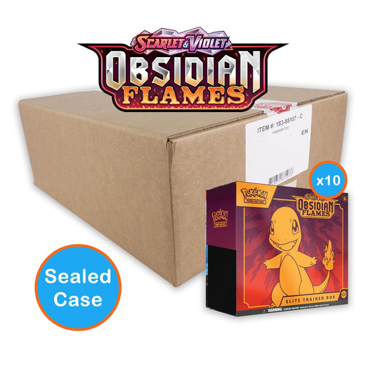 Pokemon: Scarlet & Violet Obsidian Flames - Elite Trainer Box: Sealed Case (10 ETB's) | Romulus Games