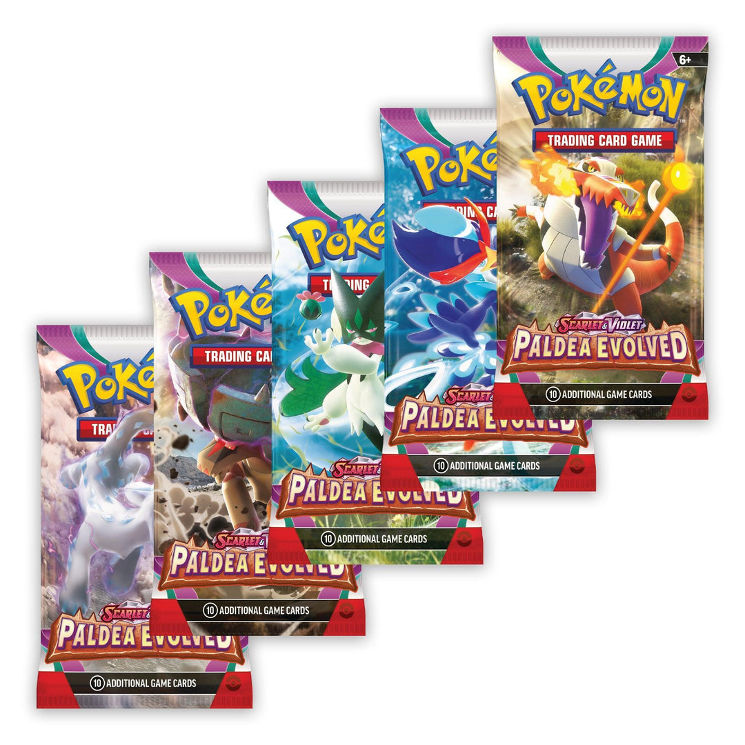 Pokemon: Scarlet & Violet Paldea Evolved - Booster Pack: Artwork Set (5 Packs) | Romulus Games