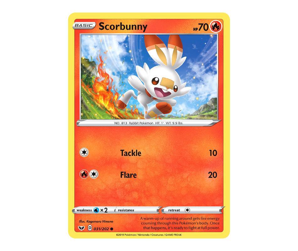 Pokemon: Scorbunny 031/202 - Sword & Shield | Romulus Games