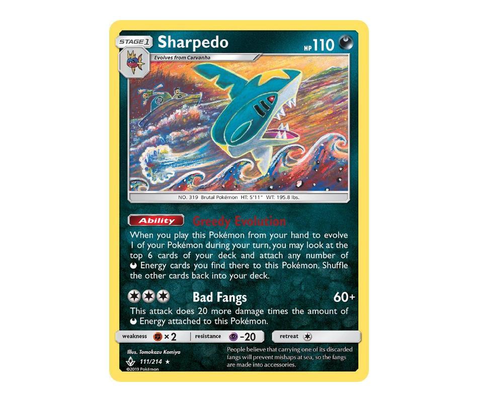 Pokemon: Sharpedo 111/214 - Unbroken Bonds | Romulus Games