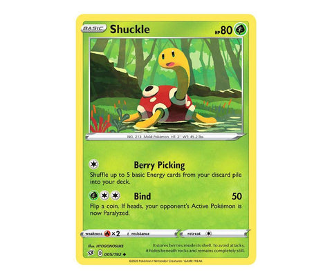 Pokemon: Shuckle 005/192 - Rebel Clash | Romulus Games