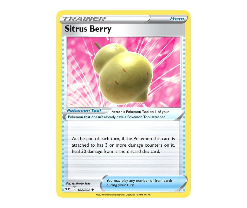 Pokemon: Sitrus Berry 182/202 - Sword & Shield | Romulus Games