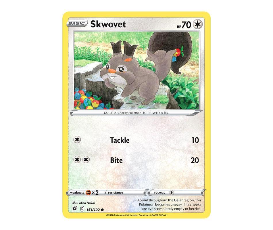 Pokemon: Skwovet 151/192 - Rebel Clash | Romulus Games