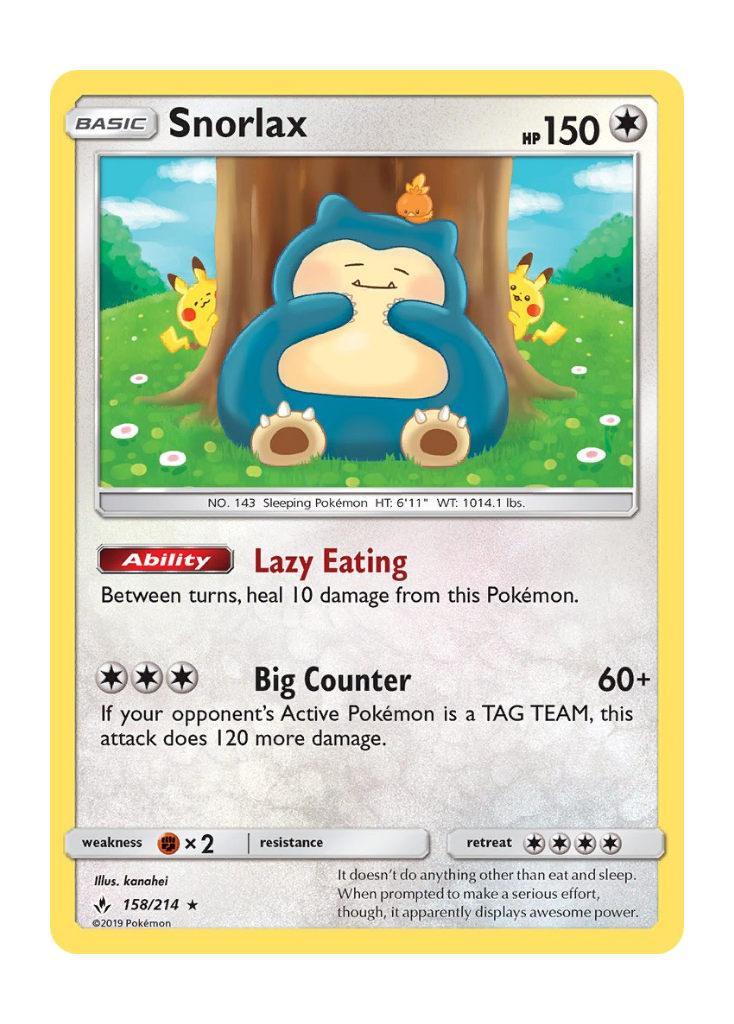 Pokemon: Snorlax 158/214 (Holo) - Unbroken Bonds | Romulus Games