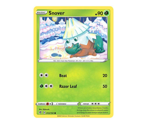 Pokemon: Snover 012/192 - Rebel Clash | Romulus Games