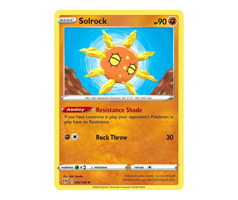 Pokemon: Solrock 092/189 - Darkness Ablaze | Romulus Games